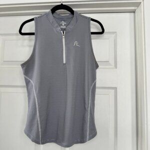Rhoback Navy/White Sleeveless 1/4 Zip